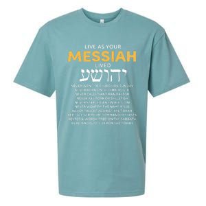 Live As Your Jewish Messiah Proud Messianic Hebrew Roots Sueded Cloud Jersey T-Shirt