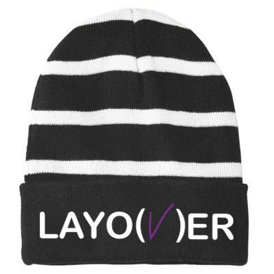 Layover Album Yeontan Striped Beanie with Solid Band