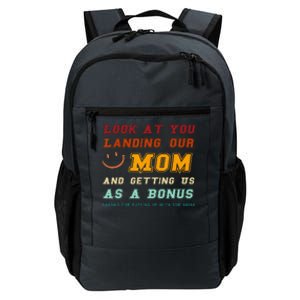 Look At You Landing Our Mom And Getting Us As A Bonus Funny Daily Commute Backpack