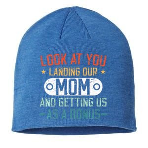 Look At You Landing Our Mom And Getting Us As A Bonus Sustainable Beanie