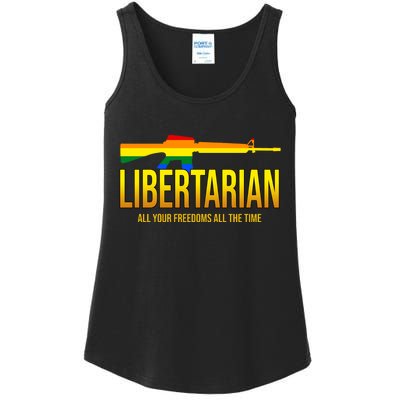 Libertarian All Your Freedoms All The Time Ladies Essential Tank