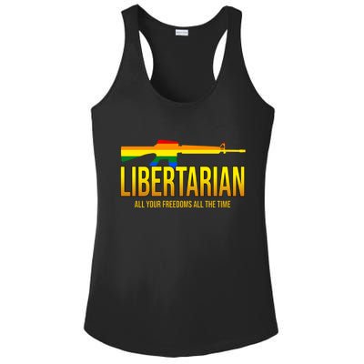 Libertarian All Your Freedoms All The Time Ladies PosiCharge Competitor Racerback Tank