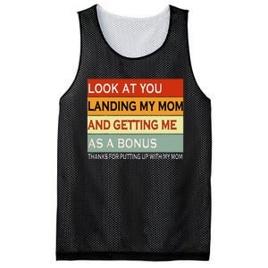 look at you landing my mom and getting me as a bonus gifts Mesh Reversible Basketball Jersey Tank