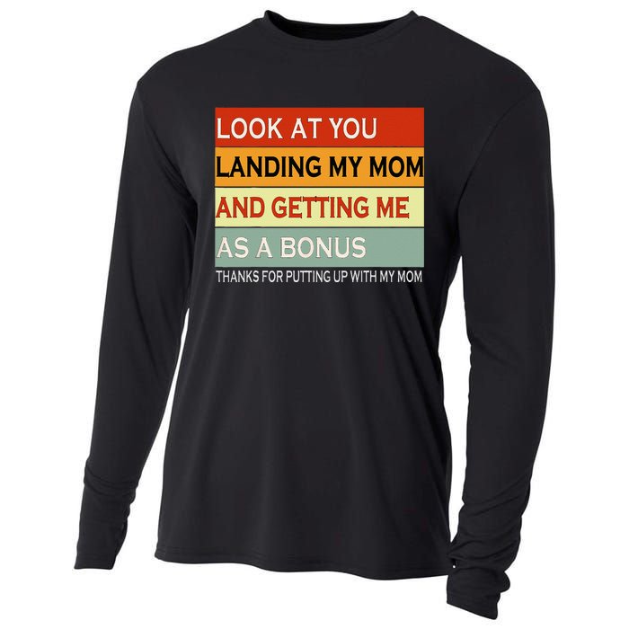 look at you landing my mom and getting me as a bonus gifts Cooling Performance Long Sleeve Crew