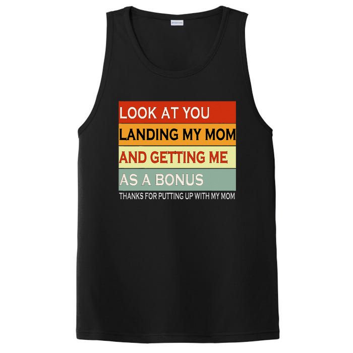 look at you landing my mom and getting me as a bonus gifts PosiCharge Competitor Tank