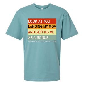 look at you landing my mom and getting me as a bonus gifts Sueded Cloud Jersey T-Shirt