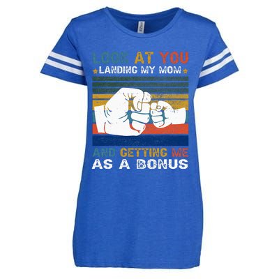 Look At You Landing My Mom Getting Me As A Bonus Enza Ladies Jersey Football T-Shirt