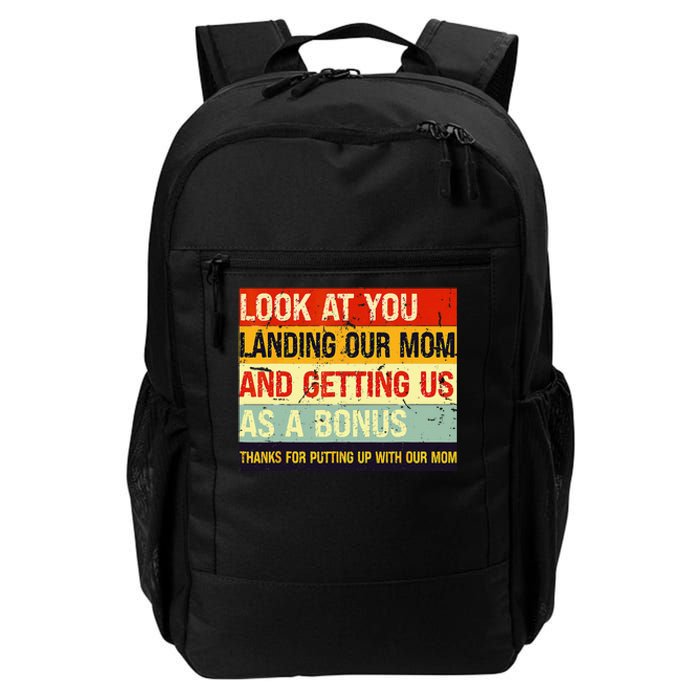 Look At You Landing Our Mom And Getting Us As A Bonus Funny Daily Commute Backpack