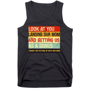 Look At You Landing Our Mom And Getting Us As A Bonus Funny Tank Top