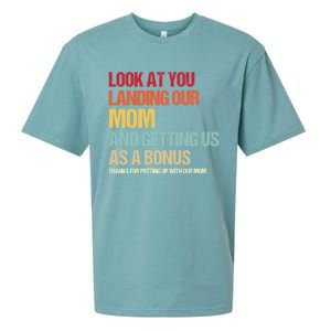 Look At You Landing Our Mom And Getting Us As A Bonus Sueded Cloud Jersey T-Shirt