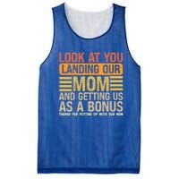 Look At You Landing Our Mom And Getting Us As A Bonus Mesh Reversible Basketball Jersey Tank