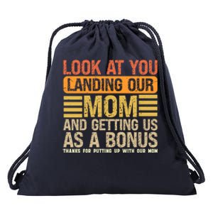 Look At You Landing Our Mom And Getting Us As A Bonus Drawstring Bag