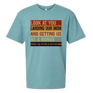 Look At You Landing Our Mom And Getting Us As A Bonus Sueded Cloud Jersey T-Shirt