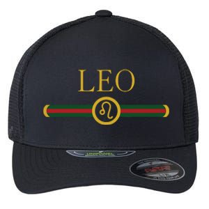 Leo AF Zodiac Astrology Birthday Gift Horoscope Flexfit Unipanel Trucker Cap