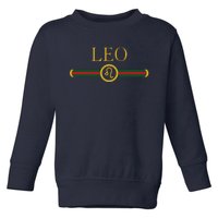 Leo AF Zodiac Astrology Birthday Gift Horoscope Toddler Sweatshirt