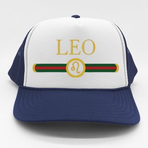 Leo AF Zodiac Astrology Birthday Gift Horoscope Trucker Hat