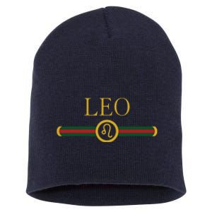 Leo AF Zodiac Astrology Birthday Gift Horoscope Short Acrylic Beanie