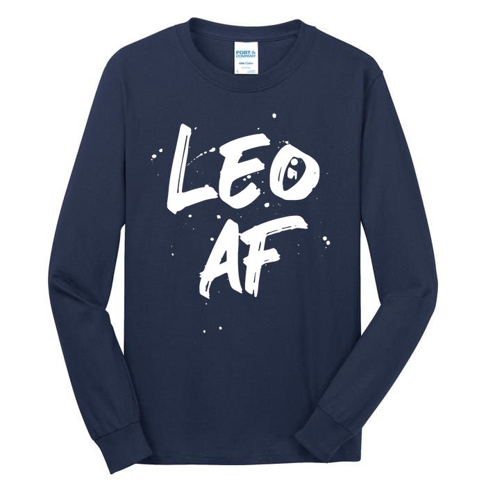 Leo AF Zodiac Sign Horoscope Birthday Tall Long Sleeve T-Shirt