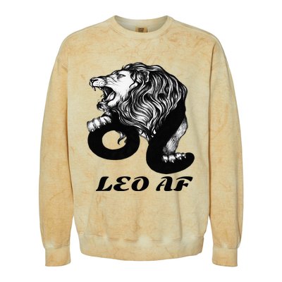 Leo Af Zodiac Birthday Gifts Colorblast Crewneck Sweatshirt