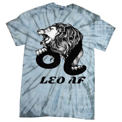 Leo Af Zodiac Birthday Gifts Tie-Dye T-Shirt