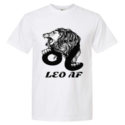 Leo Af Zodiac Birthday Gifts Garment-Dyed Heavyweight T-Shirt