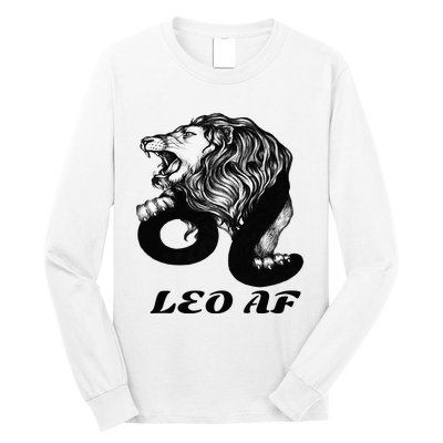 Leo Af Zodiac Birthday Gifts Long Sleeve Shirt