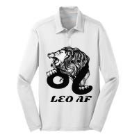 Leo Af Zodiac Birthday Gifts Silk Touch Performance Long Sleeve Polo