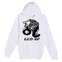 Leo Af Zodiac Birthday Gifts Premium Pullover Hoodie