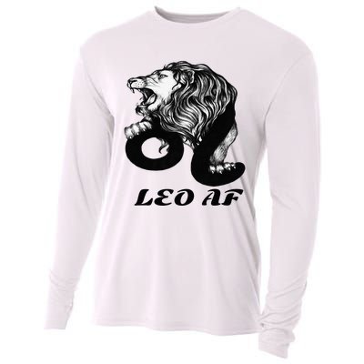 Leo Af Zodiac Birthday Gifts Cooling Performance Long Sleeve Crew