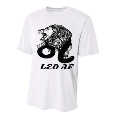 Leo Af Zodiac Birthday Gifts Performance Sprint T-Shirt