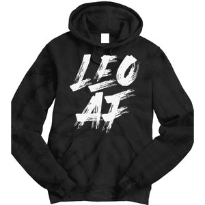 Leo AF Zodiac Sign Horoscope Astrology Birthday Tie Dye Hoodie