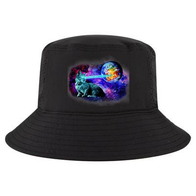 Lazer Cat Blasting In Space Cool Comfort Performance Bucket Hat