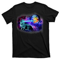 Lazer Cat Blasting In Space T-Shirt