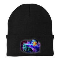 Lazer Cat Blasting In Space Beanie