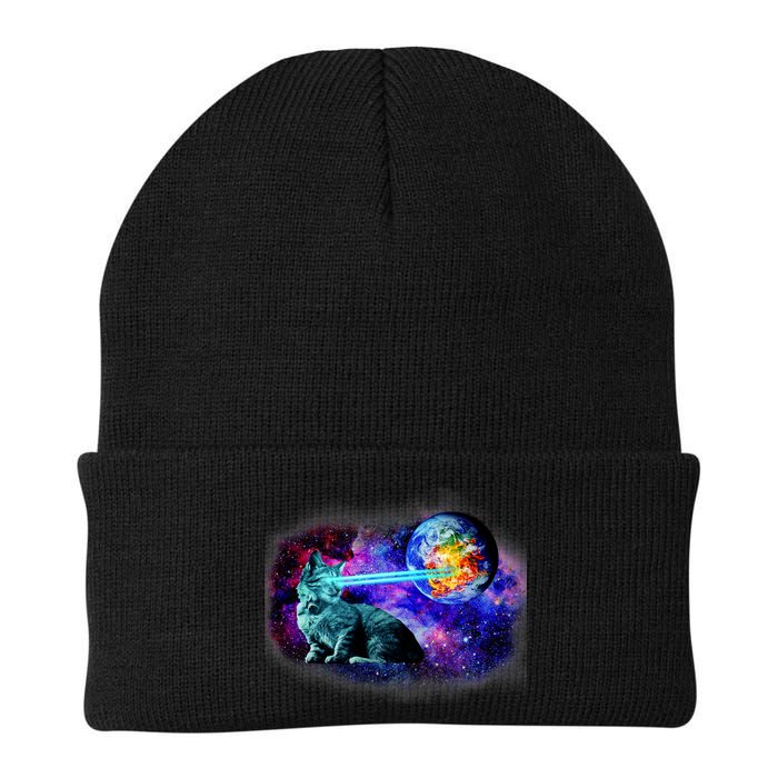 Lazer Cat Blasting In Space Beanie
