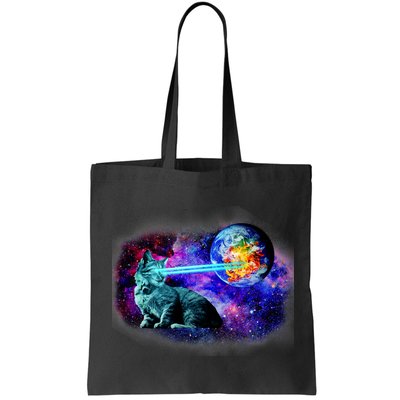 Lazer Cat Blasting In Space Bag