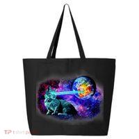 Lazer Cat Blasting In Space 25L Jumbo Tote