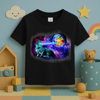 Lazer Cat Blasting In Space Toddler T-Shirt