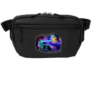 Lazer Cat Blasting In Space Crossbody Pack