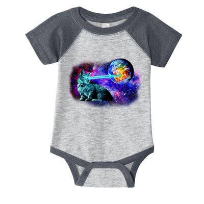 Lazer Cat Blasting In Space Infant Baby Jersey Bodysuit