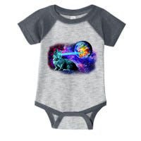 Lazer Cat Blasting In Space Infant Baby Jersey Bodysuit