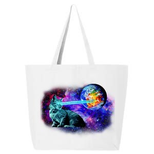 Lazer Cat Blasting In Space 25L Jumbo Tote