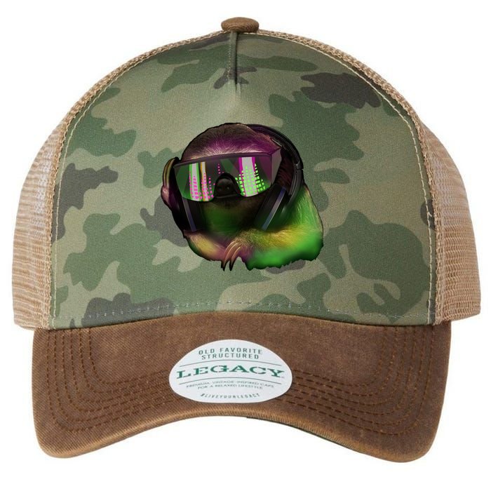 Lazy DJ Sloth Legacy Tie Dye Trucker Hat
