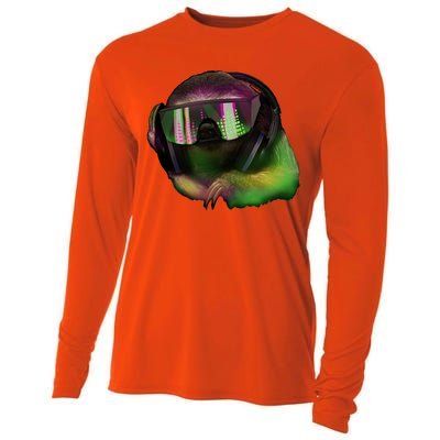 Lazy DJ Sloth Cooling Performance Long Sleeve Crew