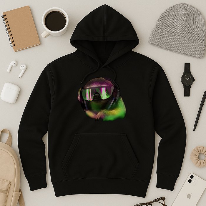 Lazy DJ Sloth Hoodie