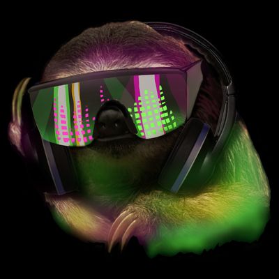 Lazy DJ Sloth T-Shirt