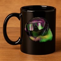 Lazy DJ Sloth 11oz C Handle Ceramic Mug