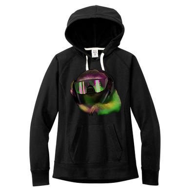 Lazy DJ Sloth Women's Fleece Hoodie
