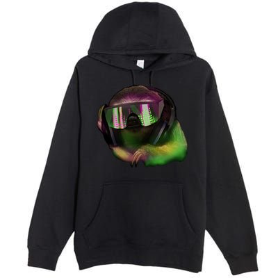Lazy DJ Sloth Premium Pullover Hoodie