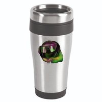 Lazy DJ Sloth 16oz Travel Tumbler
